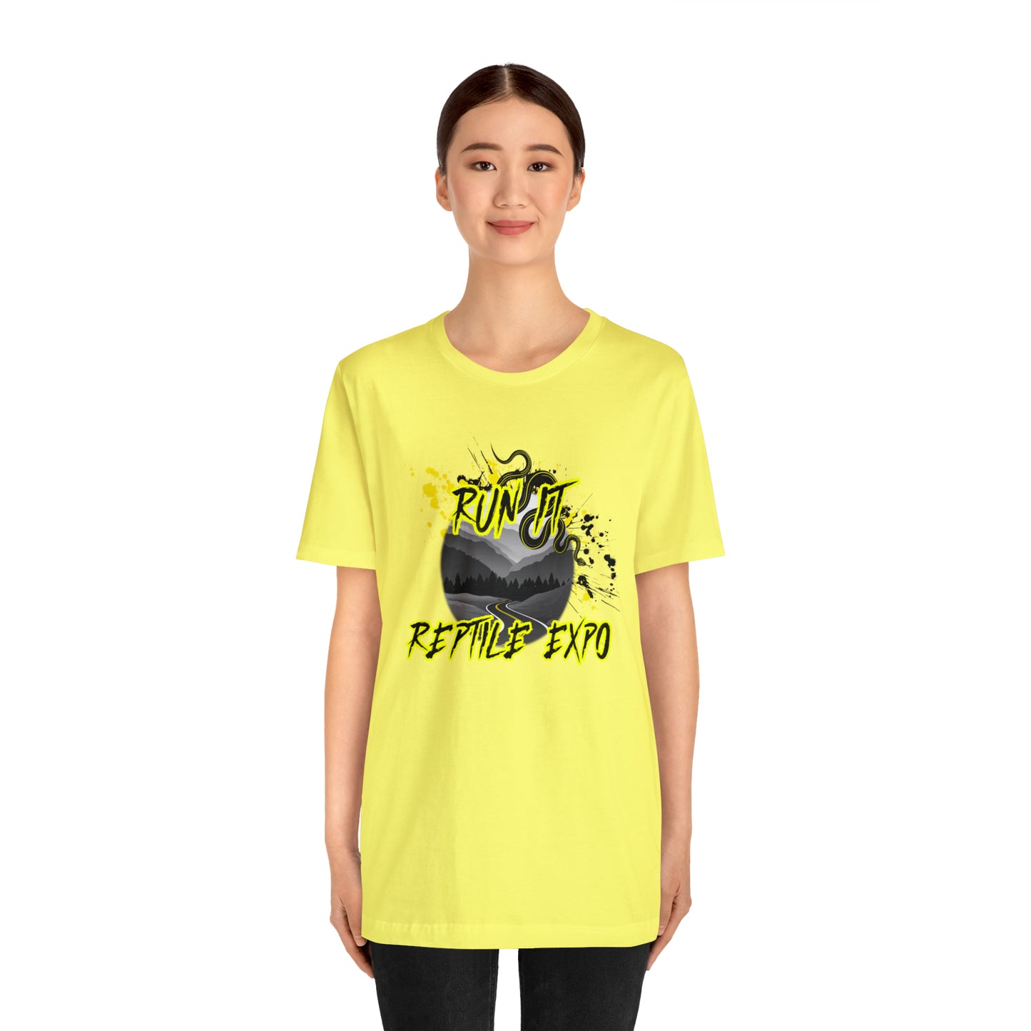 RUN IT Reptile Expo Logo Unisex Jersey Short Sleeve Tee