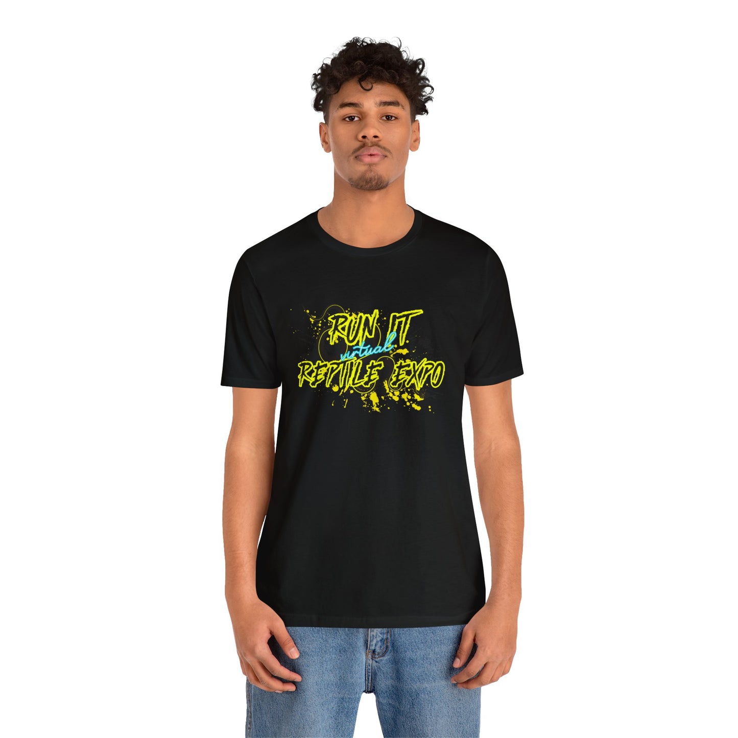 RUN IT Reptile Expo Virtual Snake - Unisex Jersey Short Sleeve Tee