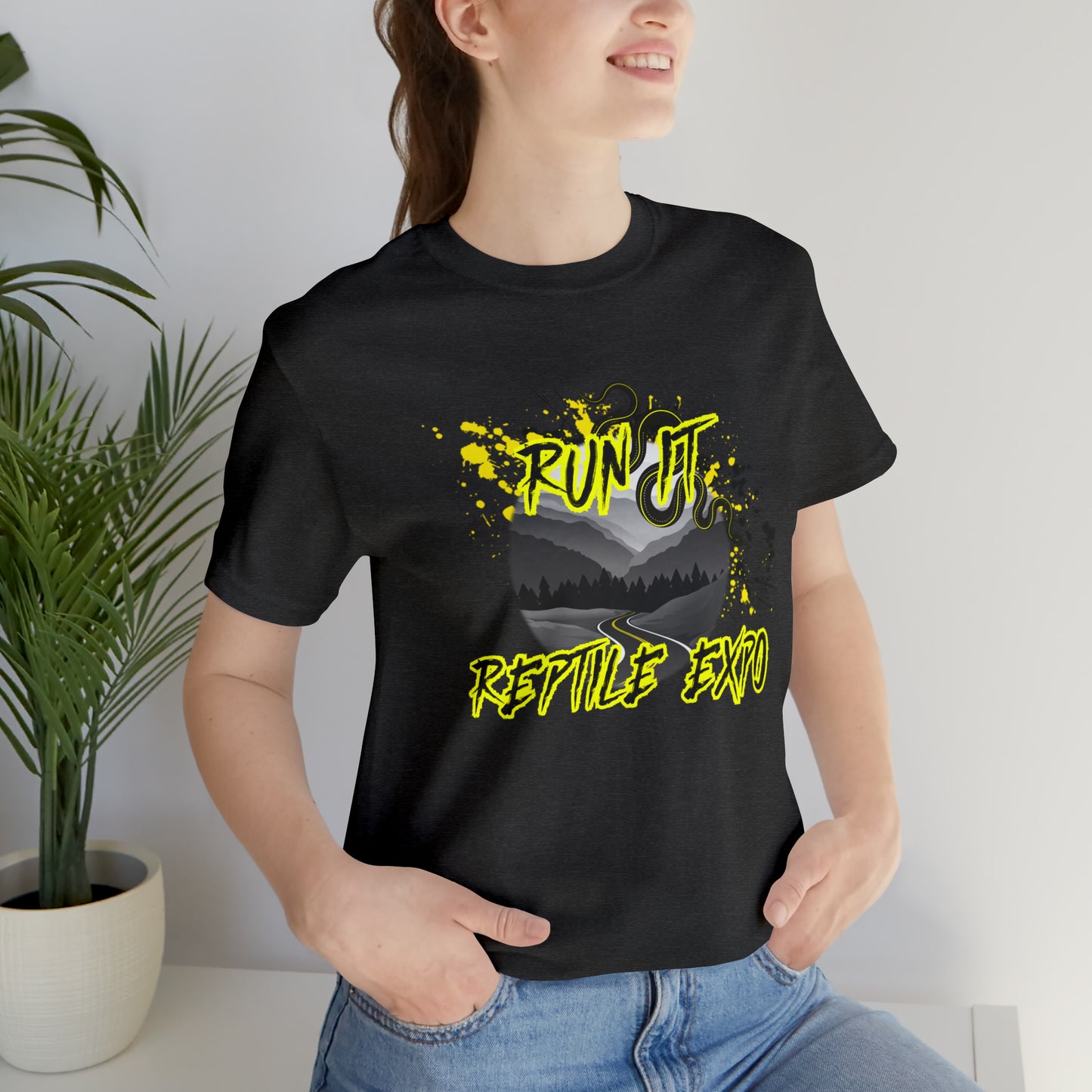 RUN IT Reptile Expo Logo Unisex Jersey Short Sleeve Tee